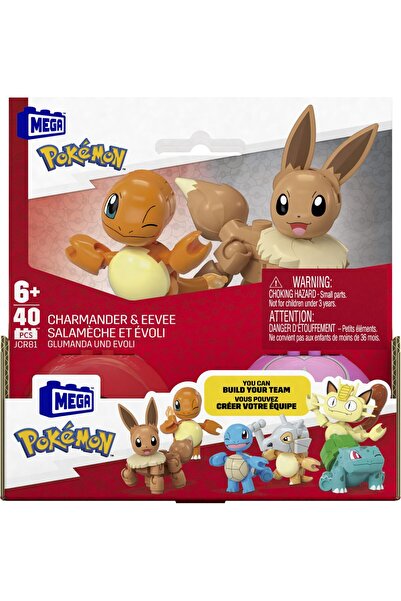 Pokemon МЕГА КОМПЛЕКТ ДВЕ ТОПКИ ЧАРМАНДЪР И ИВИ 40 ЧАСТ