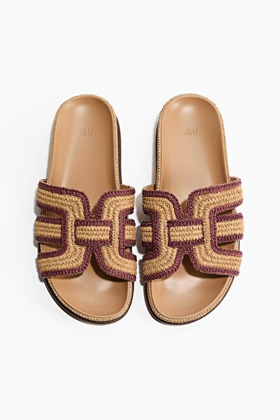 H&M Örme Hasır Sandalet
