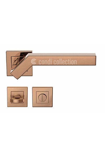 Condi Collection مقبض باب من الفولاذ المقاوم للصدأ 101KBL PVD برونزي WC
