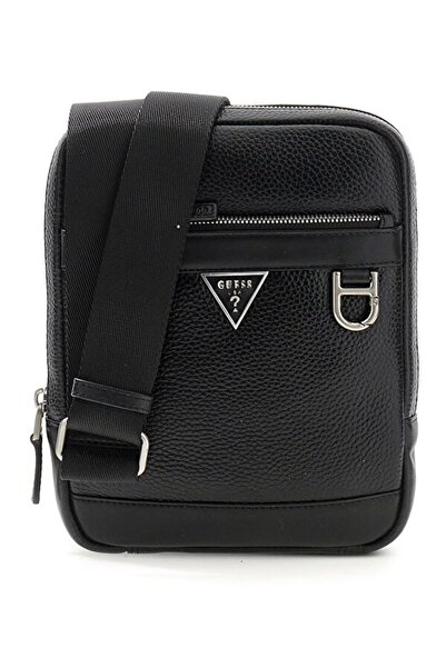 Guess Geantă de mână pentru bărbați HMMOGRP6159-BLA Monaco Crossbody