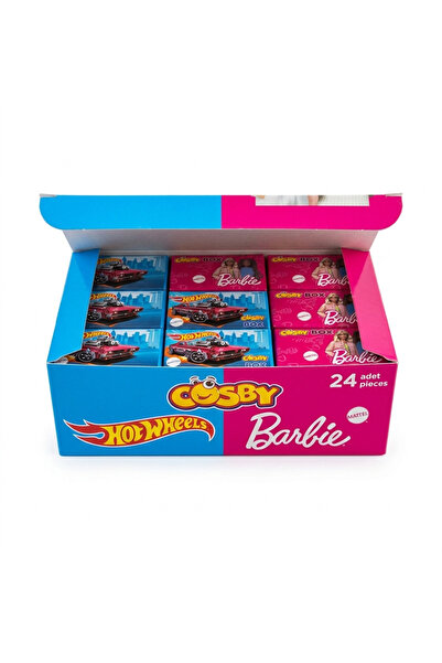 Cosby Box 24 Adet Barbie ve Hot Vheels Lisanslı Oyuncaklı Atıştırmalık (24'lü)
