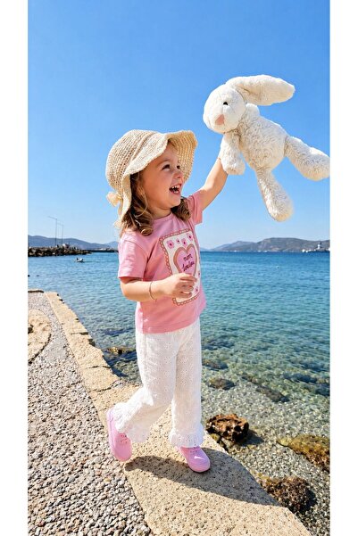 Laciel Prs Kız Çocuk Fisto Kumaş Pantolon + Tshirt Takım