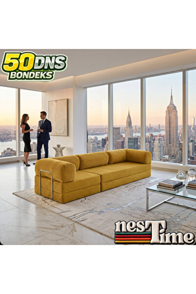 NESTİME 300X100 Modüler Sünger Kanepe,Taşınabilir, Yatak Olabilen,50 DNS Sünger