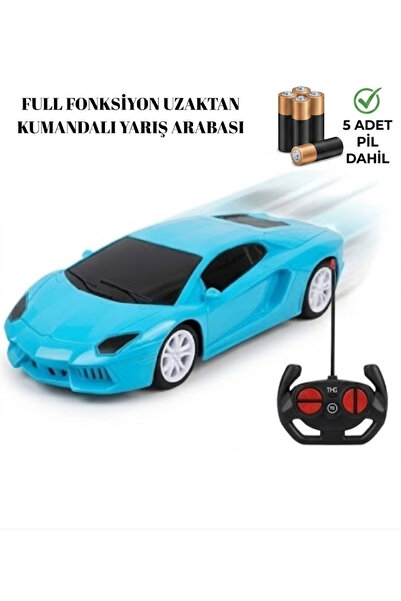 LRS STORE Full Fonksiyon Uzaktan KumandalıYarış Arabası (Piller Dahil) 18 cm ...