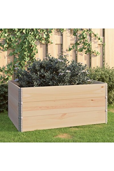 vidaxl Straturi inaltate, 3 buc., 80 x 120 cm, lemn masiv de pin