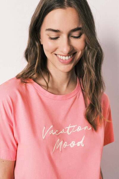 Women'secret Pink cotton short pyjamas