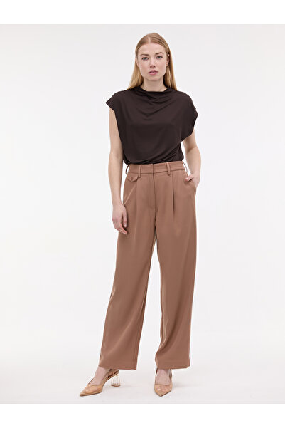 ORSAY Light brown women's wide leg trousers