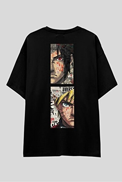 yiou trendy clothing تي شيرت UmbraWear Naruto Anime كبير الحجم للجنسين 100% ق...