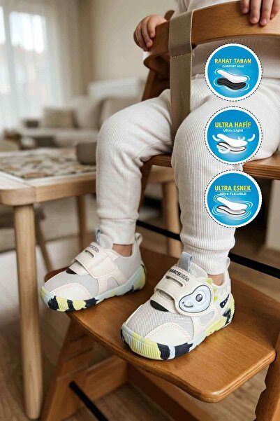 Marco Kids 26Y701 B حذاء رياضي للأطفال باللون الأبيض والأزرق الداكن