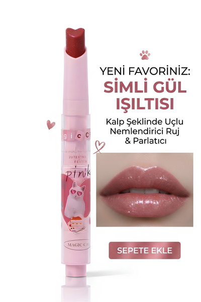 Kozmetik MAGİC CASE 01 Simli Kalp Uçlu Jel Yapı Ruj - En Yeni Seri- Mükemmel ...