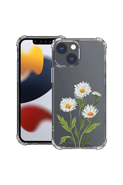 bestcase Αντικραδασμική Θήκη για Apple iPhone 14, Φλοράλ - Πρεσαριστή Μαργαρί...