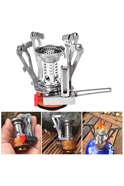 gaman SN-29972 Mini Taşınabilir Kamp Ocağı - Piknik Tüpü Outdoor Kamp Ocak