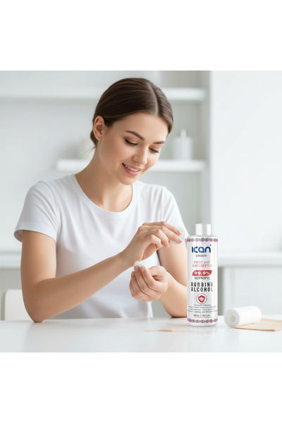Ican London Isopropyl Rubbing Alcohol 99.9% 500ml – First Aid Antiseptic & Multi-Purpose Disinfectant | Fast Evaporating IPA Cleaner