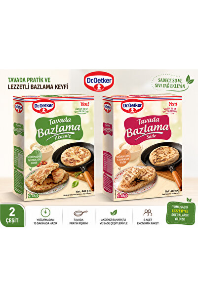 Dr. Oetker Tavada Bazlama Akdeniz&Sade 2x400 Gr