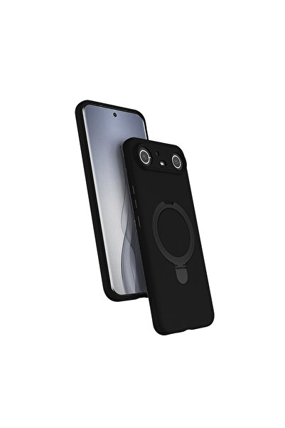 TECNO Spark Slim 5G (KM9n) Kılıf M-safe Şarj Özellikli Standlı Q-RİNG Kapak