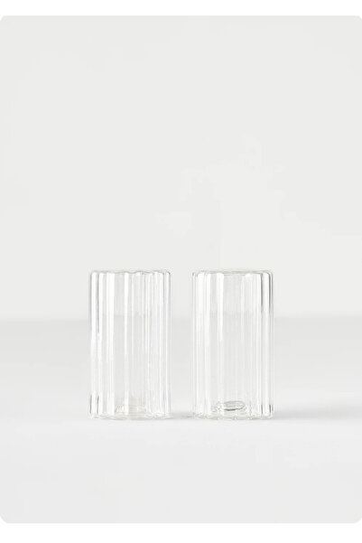 2-Piece Stylish Glass Salt&Pepper Shaker