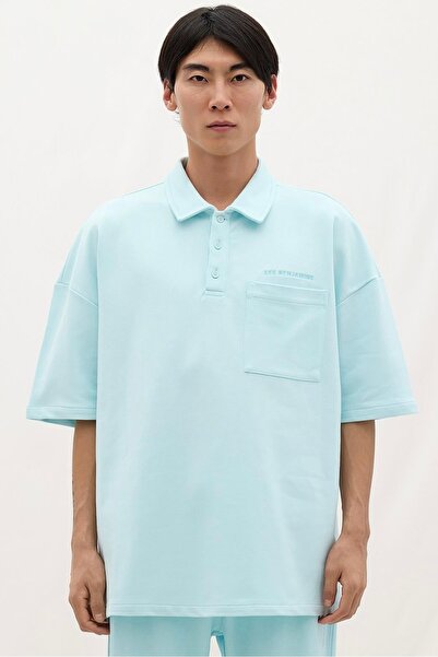 LES BENJAMINS Oversize Fransız Havlu Kumaş Polo Yaka Tshirt