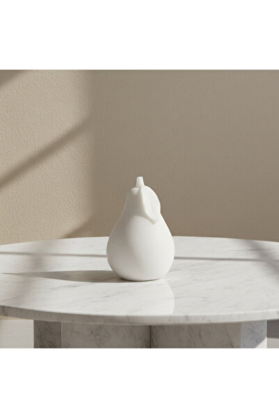 Home Box Monochrome Clifford Ora Luxe Marble Decorative Pear Accent - 13x13x1...