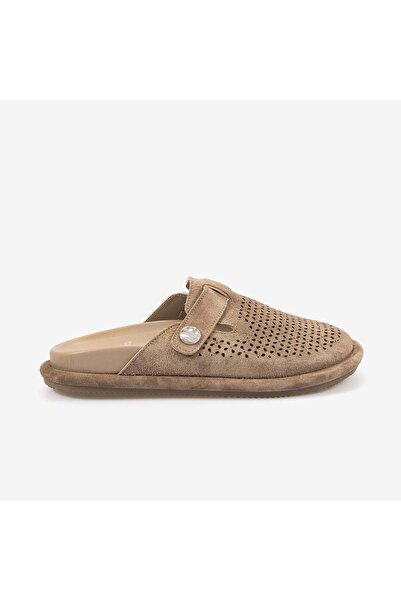 KEMAL TANCA Women's Rubber Sole Suede Slippers 444-16