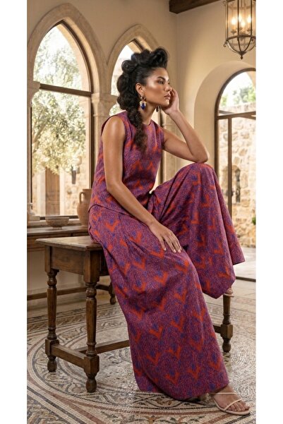 MODELİST Live Colorful Top and Bottom Set Made of Woven Fabric