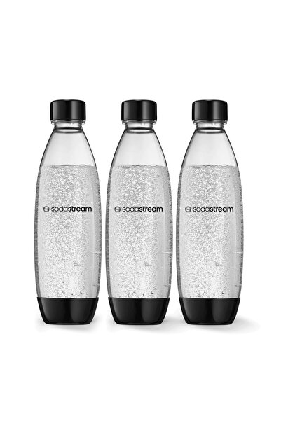 sodastream Slim Μαύρο Πλαστικό Μπουκάλι 1lt (3 τεμάχια)
