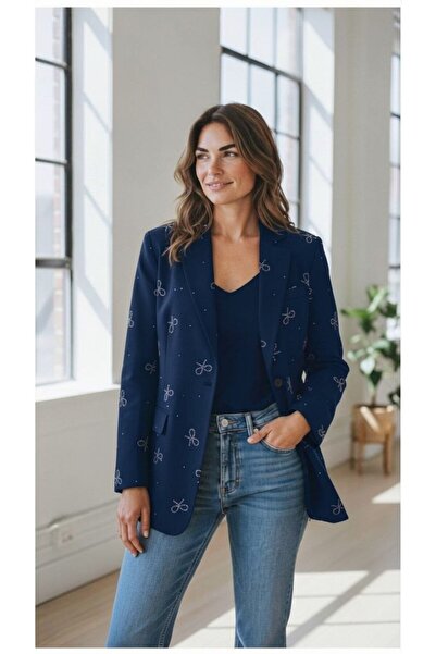 Aynaz FİYONK TAŞ İŞLEMELİ BLAZER CEKET