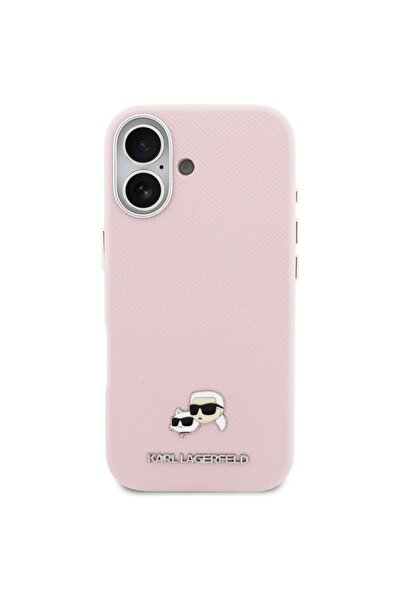 Karl Lagerfeld Saffiano MagSafe Case for iPhone 17 - Pink