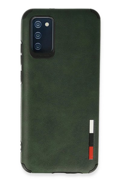 New Face Ilkeshop New Galaxy A03S Case Loop Leather Silicone (183722) - Green