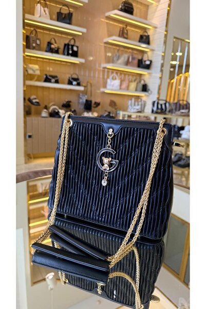 DUYGUSHOESBAG İthal Klasik Model G Aksesuarlı Kadın Çanta -27332-