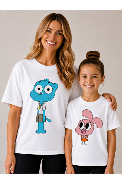 VODEXA Tricou supradimensionat pentru mamă și copil, combinație de tricouri, ...