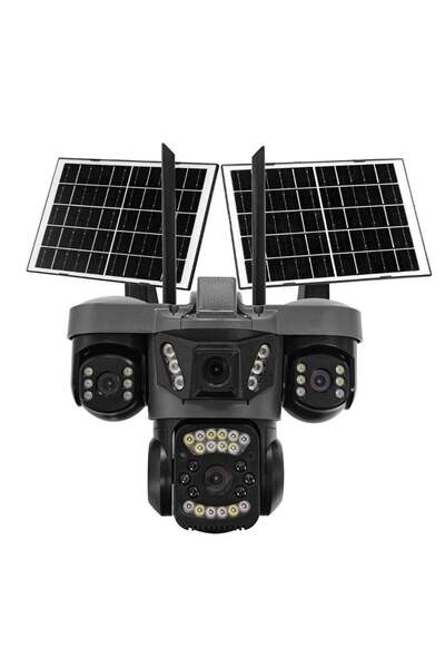 tentech SIM-864 Aov 4g + 2 Solar Hieasy 16MP 4 Kameralı Güneş Panelli Sım Kar...
