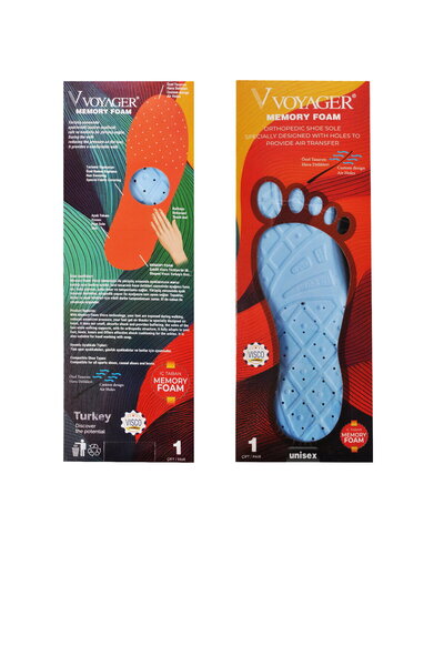 Voyager Siyah Anatomik Memory Foam Unisex İç Tabanlık
