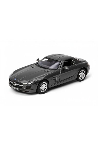 Noname Macheta auto metalica Kinsmart Mercedes&minus;Benz SLS AMG Gri, Sc...