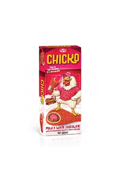 Artu Chicko Copanel Ciocolată cu lapte, albă și cu căpșuni, 50 g