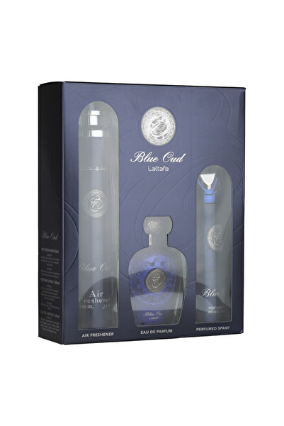 lattafa Blue Oud - Set cadou bărbătesc din 3 piese