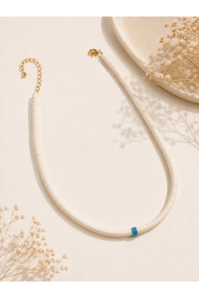 Archhazel Jewelery White Fimo Choker Necklace