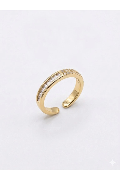 magicool Adjustable Zircon Stone Brass Bijouterie Ring - Yz0217