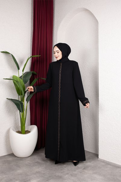 BYH MODA HANEDAN NAKIŞLI TAŞLI ANNE FERACE