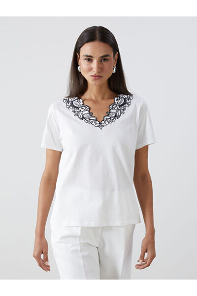 LC Waikiki V-Neck Floral Women's Blouse