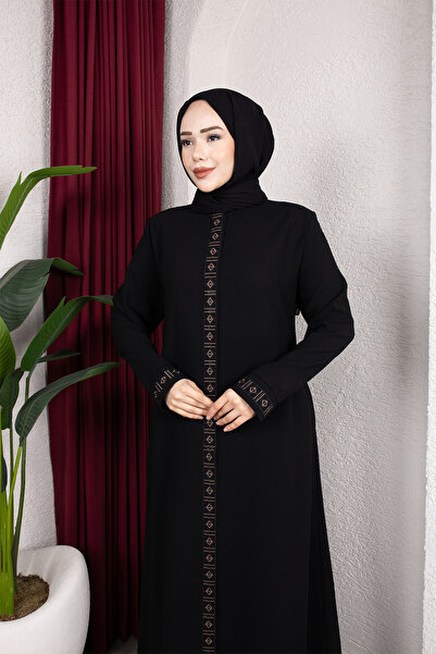 BYH MODA HANEDAN NAKIŞLI TAŞLI ANNE FERACE