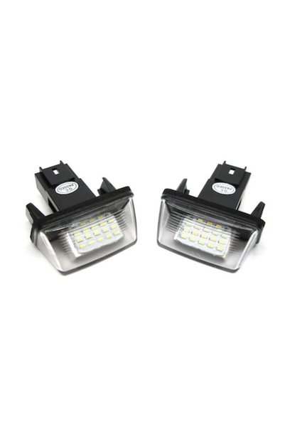 GizMondo Комплект от 2 CANBUS LED светлини за регистрационен номер за Peugeot...