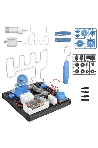 Junios Kit STEM labirint electric cu roti dintate, 45 piese