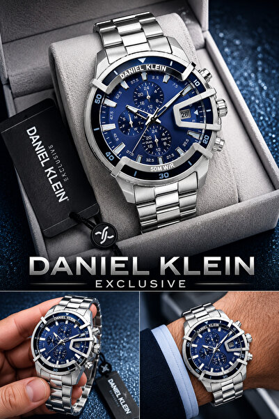 Daniel Klein Exclusive Erkek Saat Çelik Kordonlu Japon Mekanizma Özel Kutulu ...