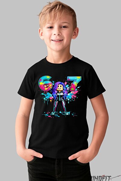 GILDAN Tricou Roblox Six Seven Model Rebel Neon