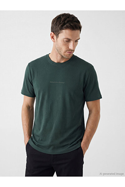 LC Waikiki Zero Roba Collar Slogan Printed Men's T-Shirt from Uzg Store for S...