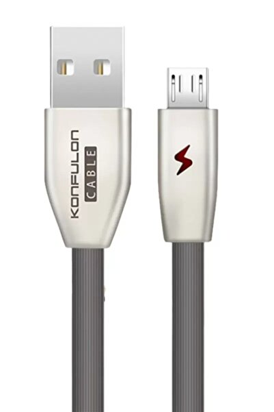 Leyaton Mey Import ®   S53 Led Lighted Micro USB Cable 1m 3A - Black Lwlhm-Yt...