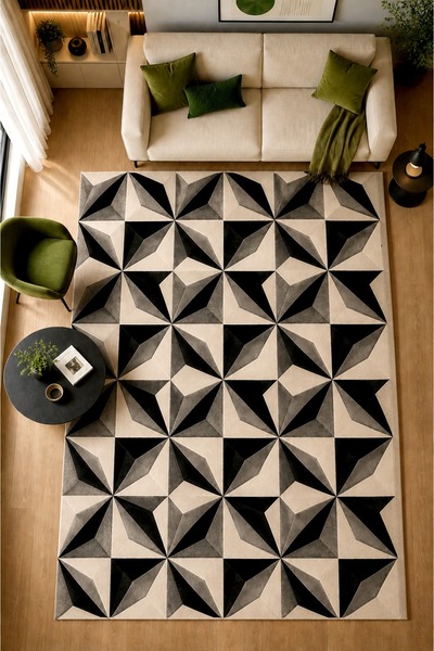 Rugs Modern Halı سجادة زخرفية حديثة بنمط هندسي منسوج من SDT طراز sdt1246