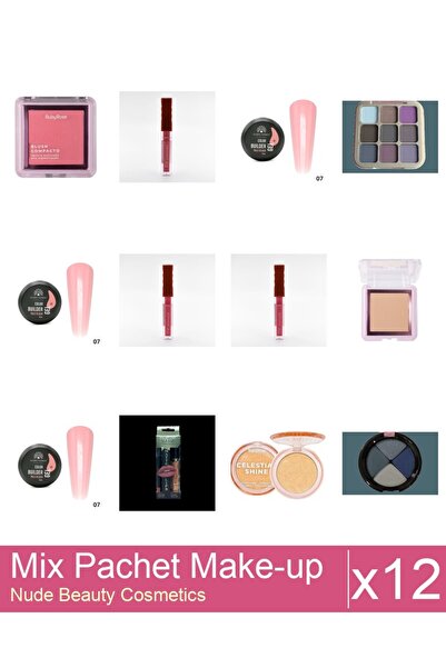 Makeup Mix Set 12 products Makeup Palettes: DoDo ROSE Eyeshadow Palette 8g, 0...