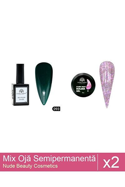 Makeup Set Mix 2 produse Nail Oja: Oja semipermanentă Global Fashion, Gel pol...