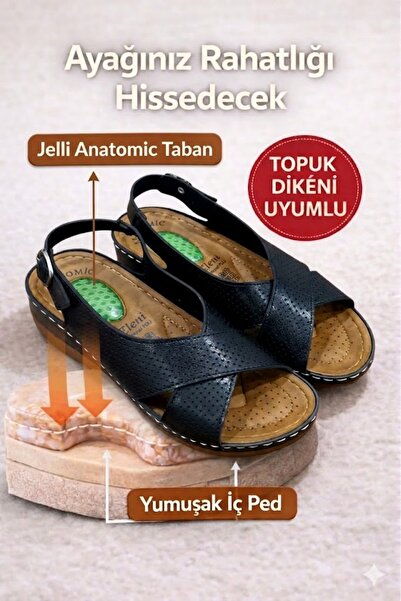 Behtah Kundura Fully Orthopedic Gel Soft Anatomic Non-Slip Sole Outdoor Sanda...